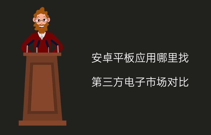 安卓平板应用哪里找 第三方电子市场对比